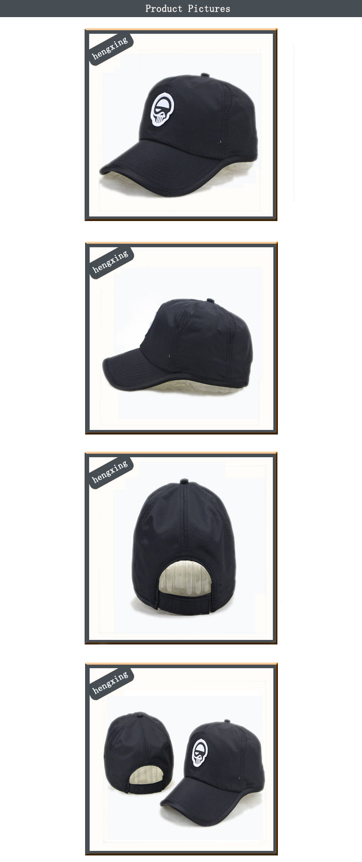 100% Cotton Costom Embroidery Baseball Cap