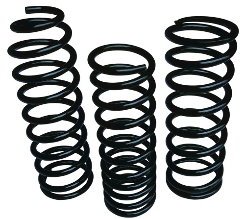 Black Powder Coated Coil Springs