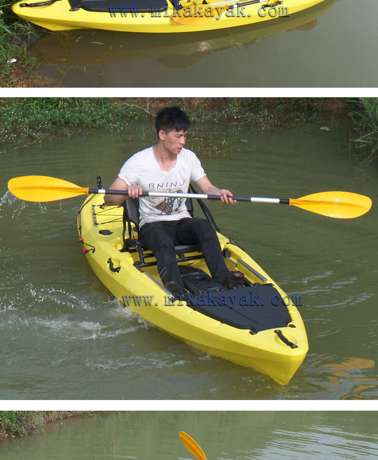 Professional Fishing Boats with Fold up Seat Sit on Top Kayak with Rudder