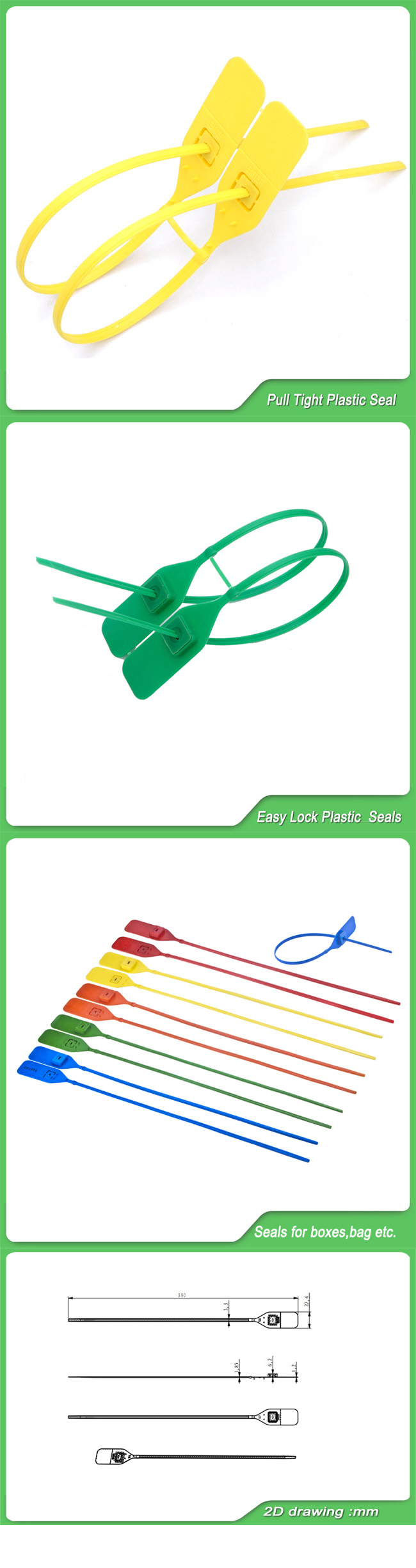 High Security Seal (JY-380) Container Plastic Seal