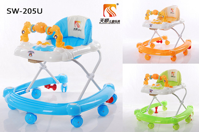 China Hebei Mini Plastic Baby Walker with Music and Light