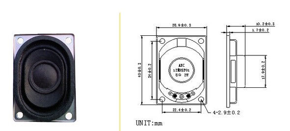 Fbsp2840 28*40mm 8ohm 2watt Speaker Cone for Notebook Tablet PC (FBELE)