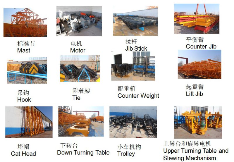 China Construction Machine Manufacturer Top Kits Tower Crane