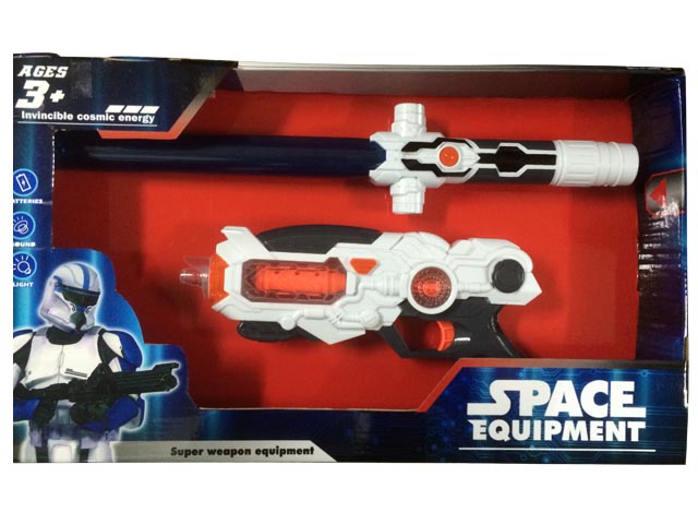 Plastic Toy of Sword and Gun with Flashing Laser Light