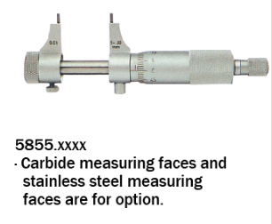 Carbide Measuring Face Inside Micrometer