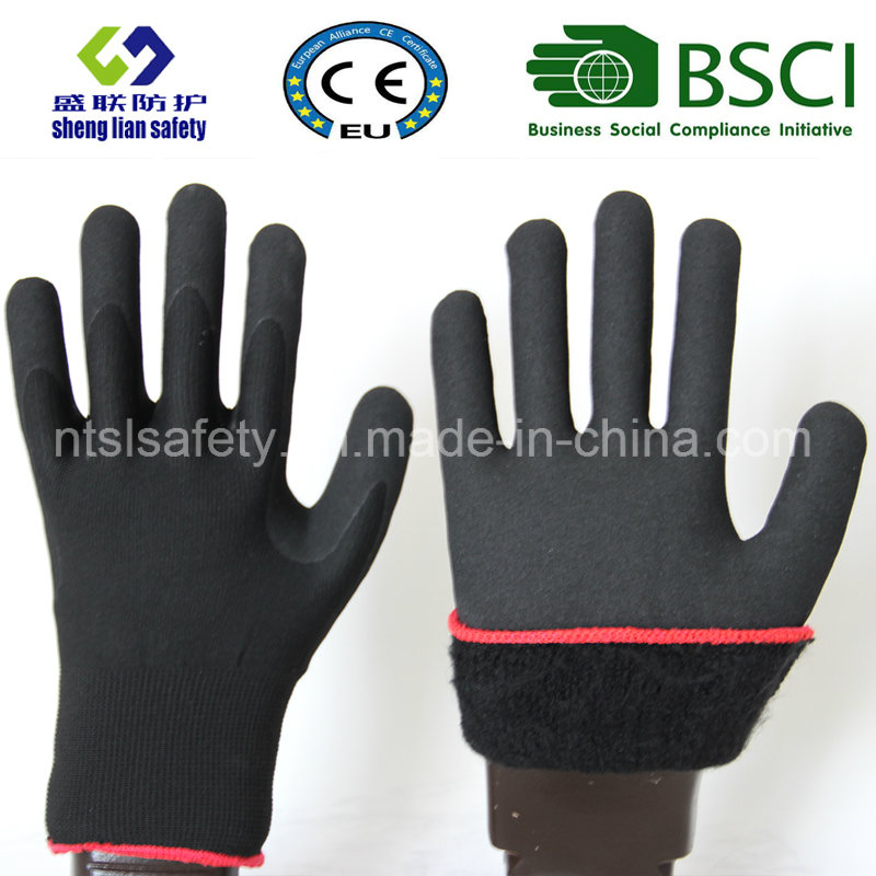 Nitrile Coating, Sandy Finish Safety Work Gloves (SL-NS113)