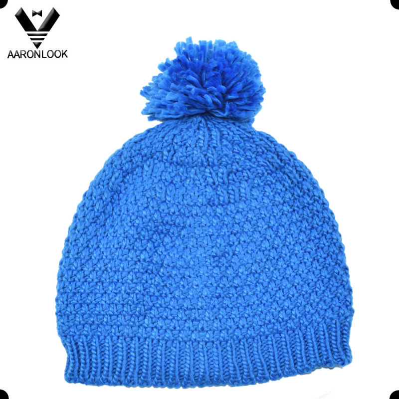 Winter Warm Knitted POM-POM Hat with Lining