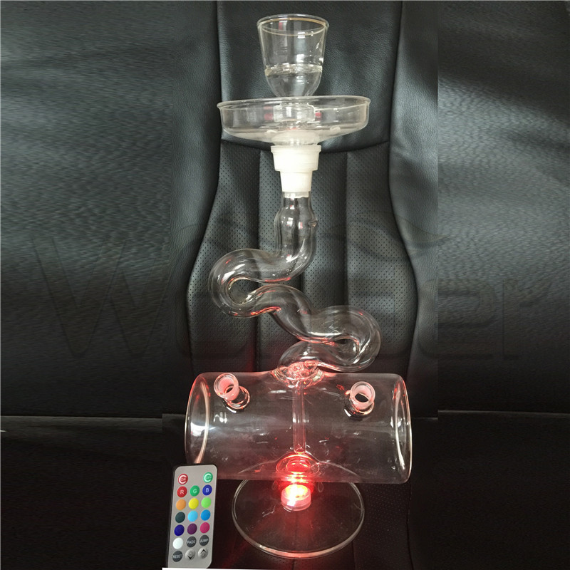 Many Types of Glass Hookahs with LED for Wholesale