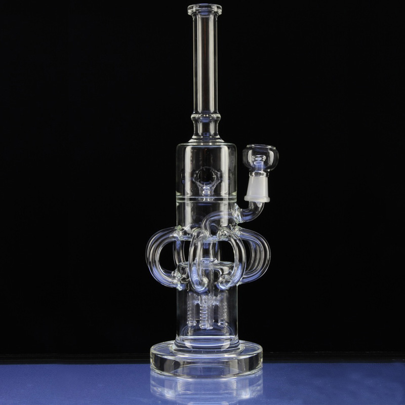 8 Arm Recycler Hookah Glass Smoking Waster Pipes (ES-GB-302)