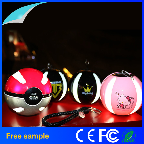 2016 Hotsale Portable LED Lighting 10000mAh Magic Ball Mobile Power Bank