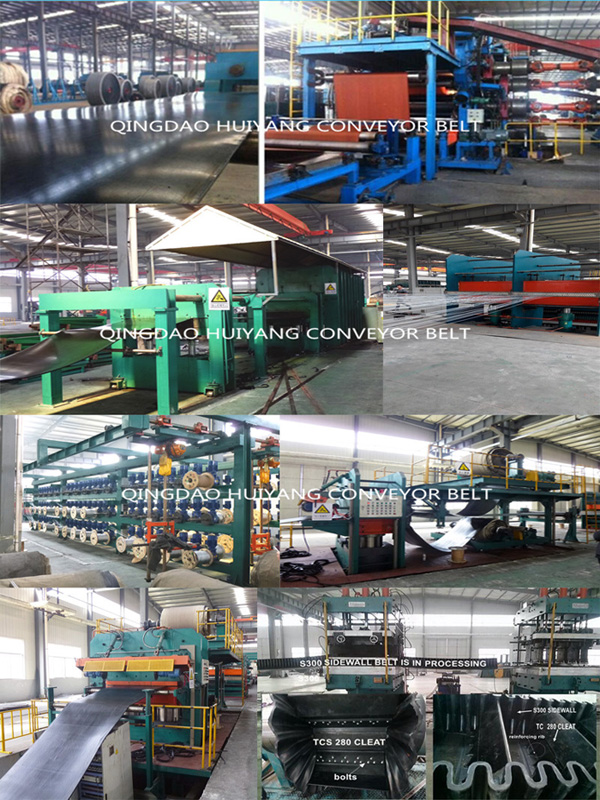 Ep100~Ep400 Sidewall Corrugated Rubber Conveyor Belt