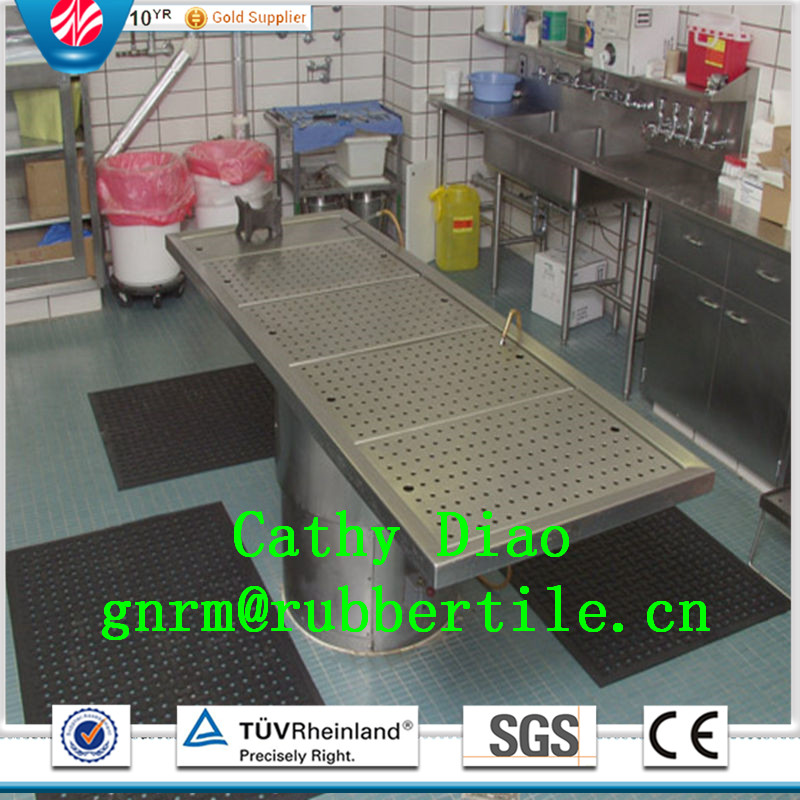 Hotel Rubber Mats, Anti-Fatigue Mat, Anti-Slip Kitchen Rubber Mats Anti-Bacteria Rubber Mat