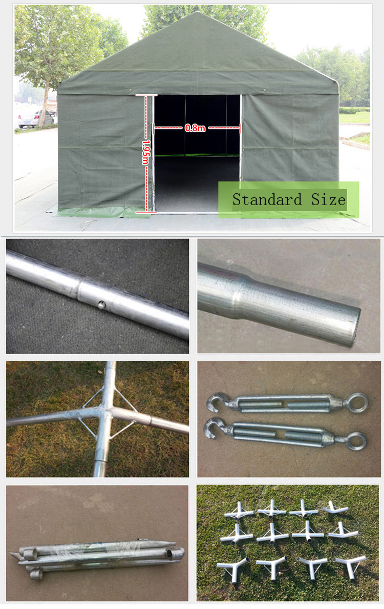 (5*5) Aluminum Tension Frame Disaster Relief Tents