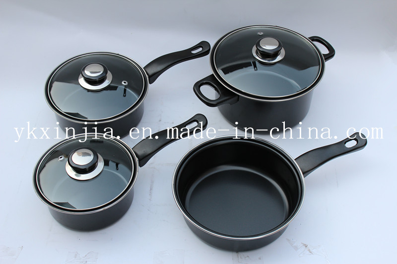 Kitchenware 7PCS Carbon Steel Non-Stick Coating Cookware Set