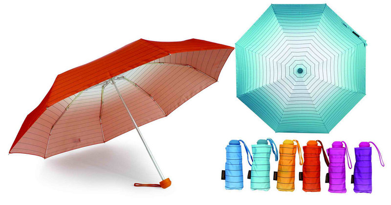 Strip Rainbow Compact Aluminium Light Umbrella (YS-3FM21083949R)