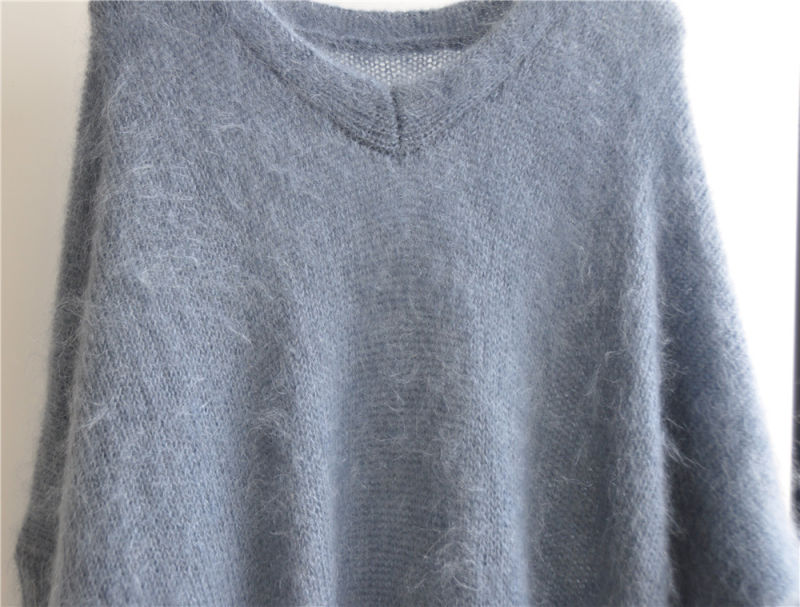 New Mohair Ladies Long Loose Knit Sweater