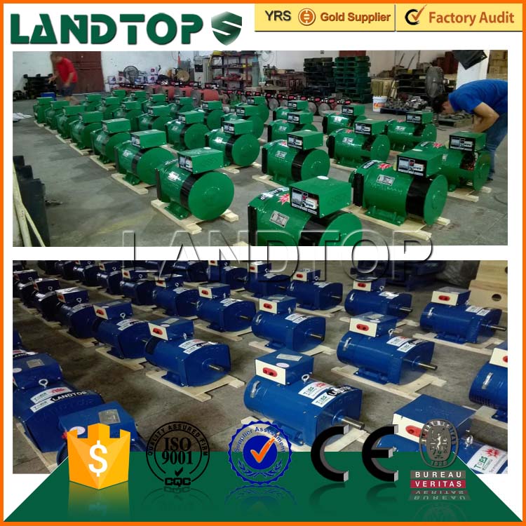 LANDTOP 220V 5kw 10kw ST series AC single phase Alternator Generator