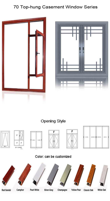 New Design Feelingtop Customized Insulating Glass Aluminium Bay Window for Hotel/ Villa (FT-W70)