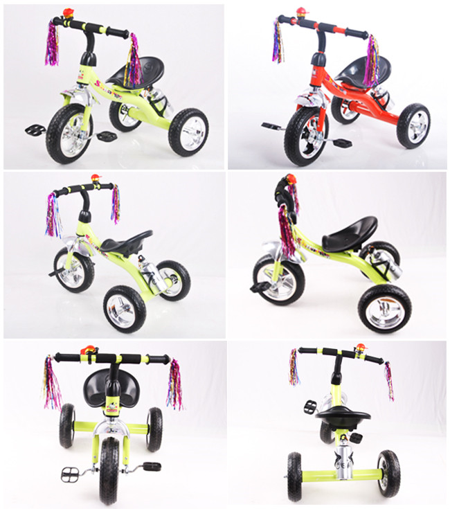 En71 Approval Children Car Three Wheel Bike Children Pedal Tricycle with Bottle