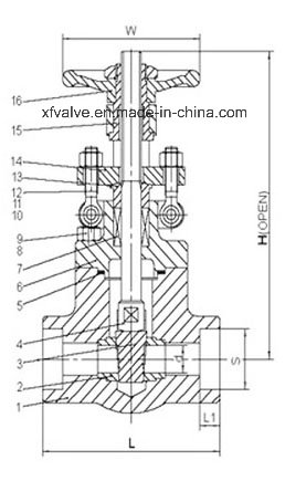 API602 1500lb 2500lb Forged Steel Pressure Seal Gate Valve