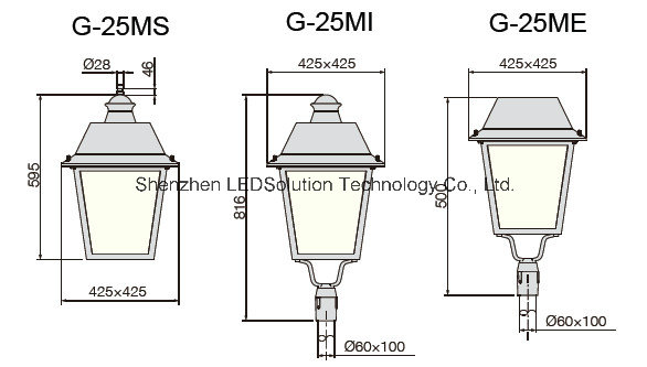 Classical Design LED Street Light Square Garden Lighting