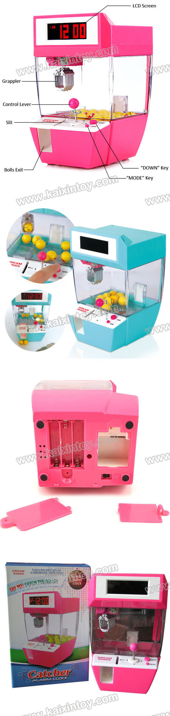 En71 Approval High Grade Catcher Toys Alarm Clock Can Play Game (10231214)