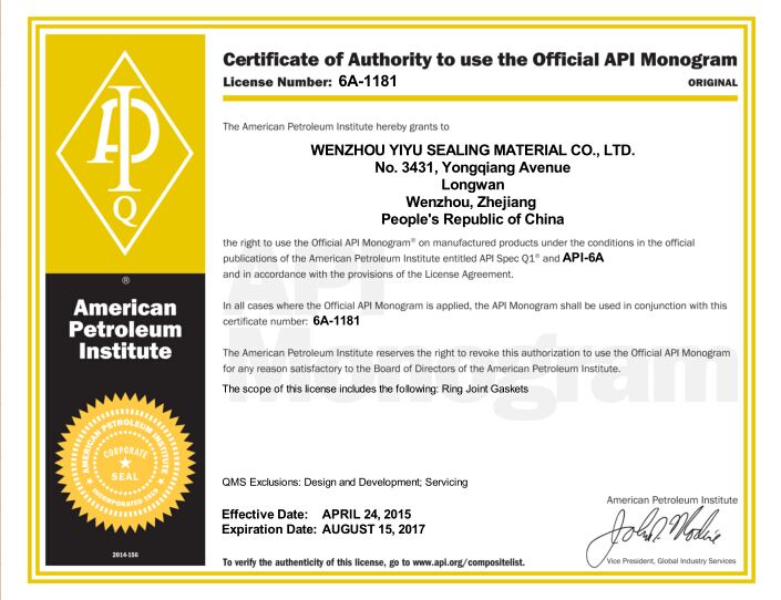 R42 F5 Standard Standard or Nonstandard and Ring Gasket Shape