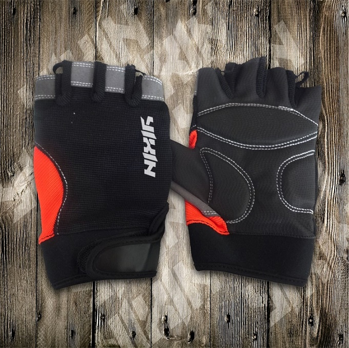 Riding Glove-Half Finger Glove-PU Gloves-Sporting Glove-Safety Glove