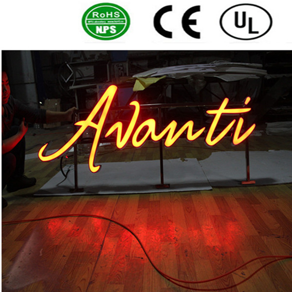 LED Frontlit Acrylic Channel Letters Signs