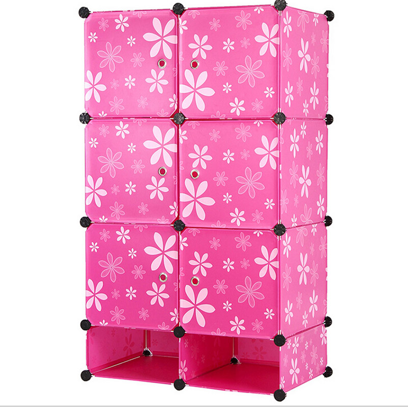 3 Colors Available Plastic DIY Storage Wardrobe Cabinets (ZH0011)