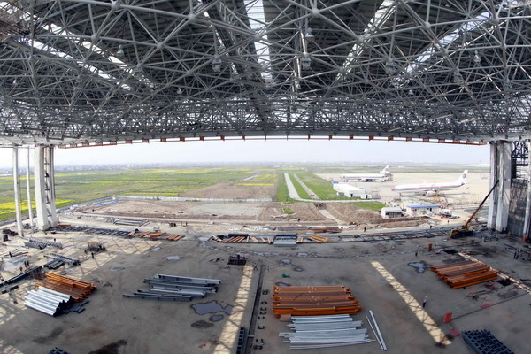 Steel Space Frame for Aircraft Hangar