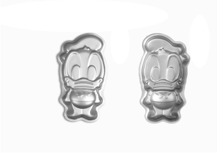 2016 Hot Sale Donald Duck Hape Aluminum Cup Cake Mould