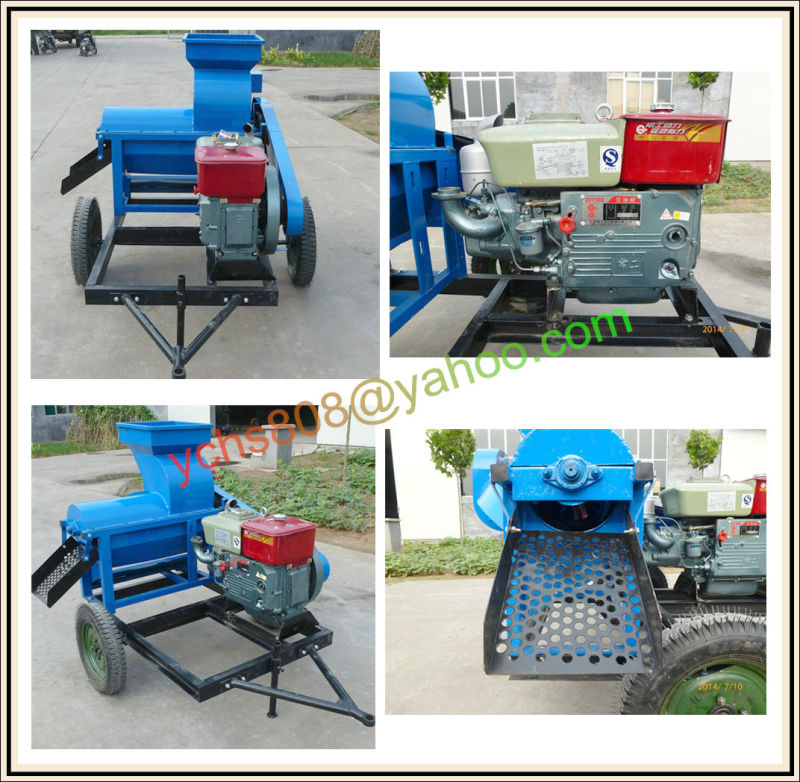 High Efficiency Corn Thresher Diesel Engine Maize Sheller