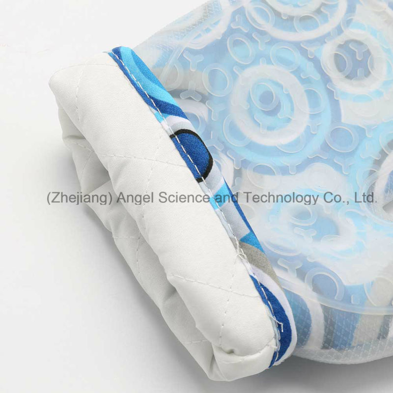 Heat Insulation Short Silicone Cooking Glove for Kitchen Sg15