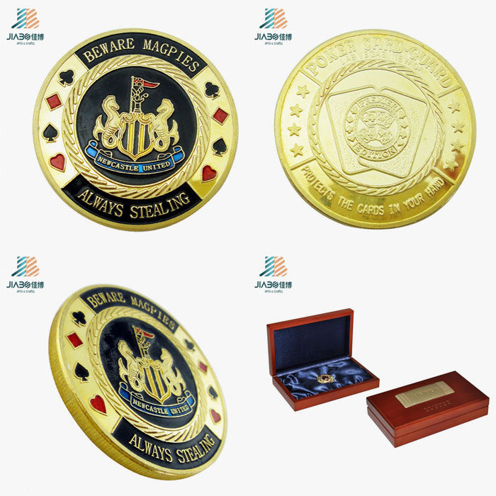 High Quality Metal Crafts Enamel Custom Commemorate Poker Coin