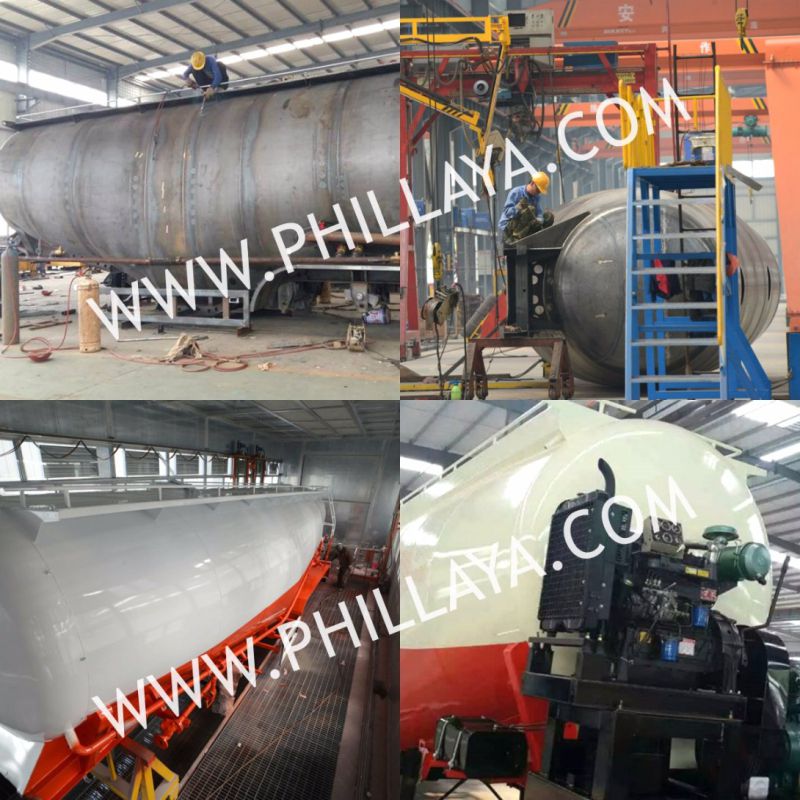 50cbm Powder Material Tank Tanker Semi Truck Bulker Cement Trailer