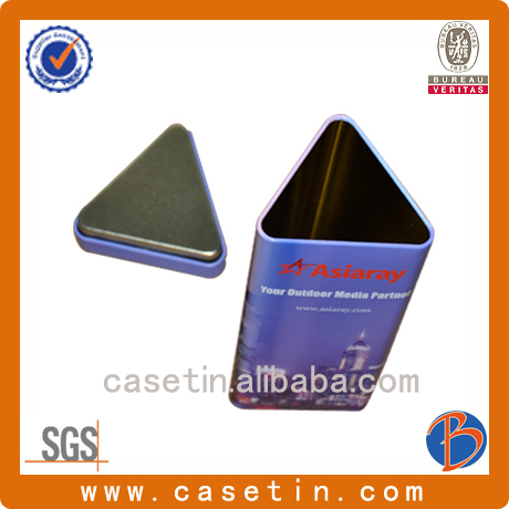 Triangular Shaped Gift Tin for Gift Packing Chinese