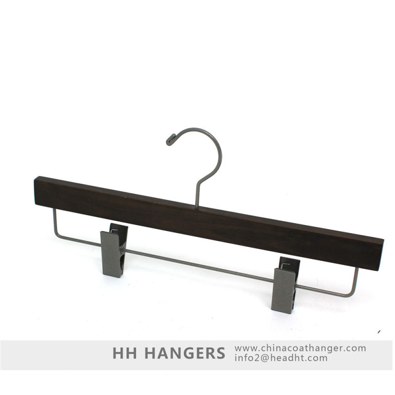 Clips Top Set Coat Hanger for Clothes Mahogany /Brown