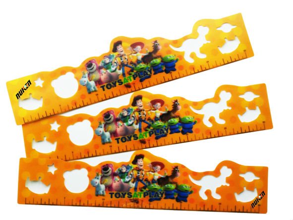 Colorful Print Promotional Plastic 3D Ruler