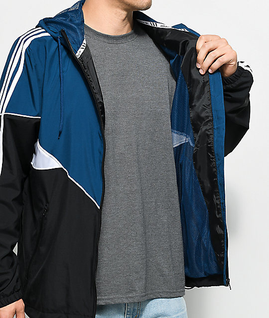 Black Blue White Outdoor Jacket