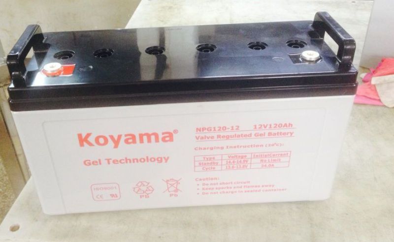 Koyama Factory Price Gel Battery 120ah 12V Solar Battery