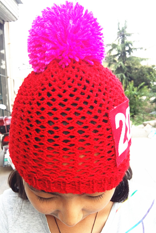 Beautiful Embroidered Keep Warm Knitting Cap (S-1079)