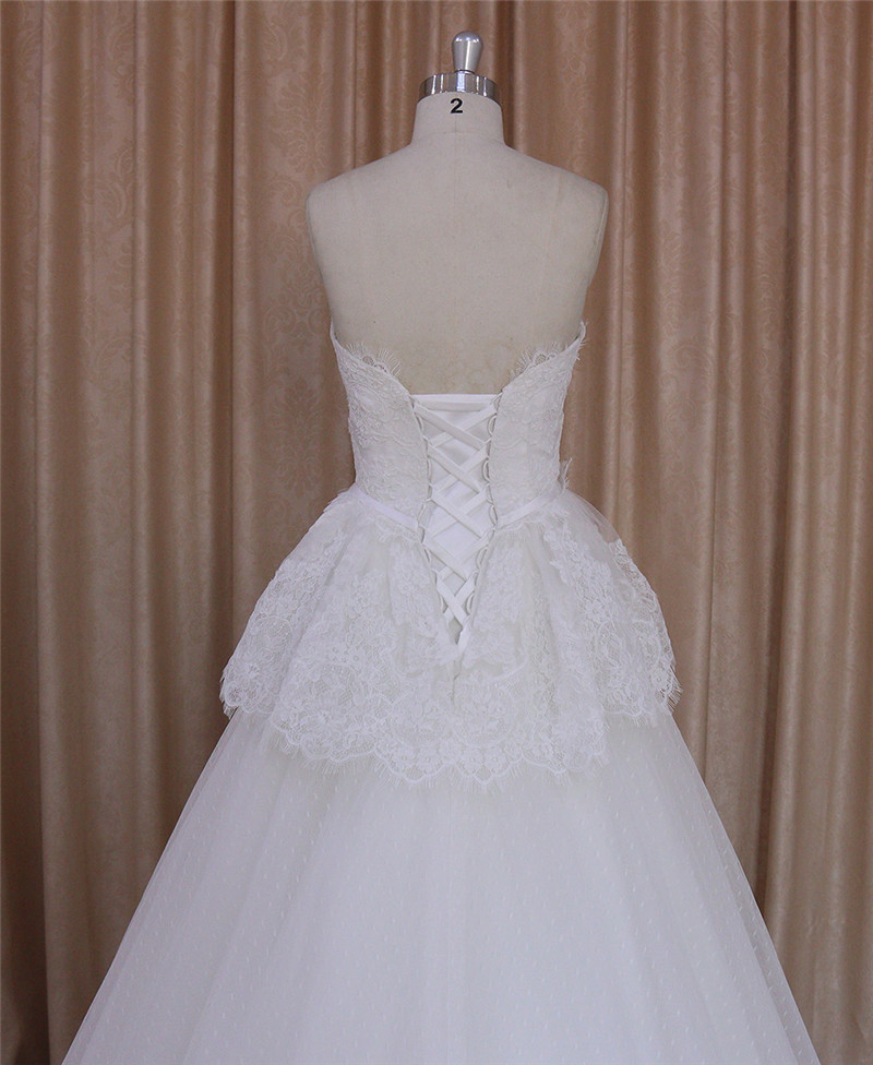 Alibaba A-Line Bridal Gowns Beautiful Lace Wedding Dress