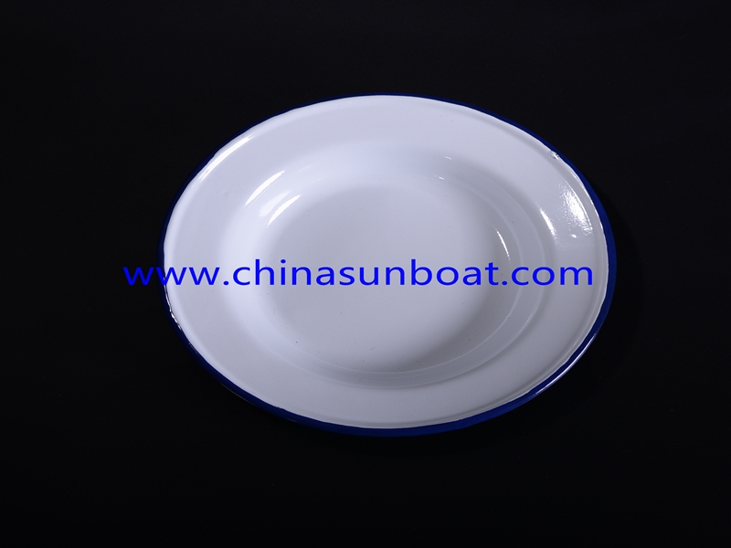 Enamel White Tableware Dinner Bowl