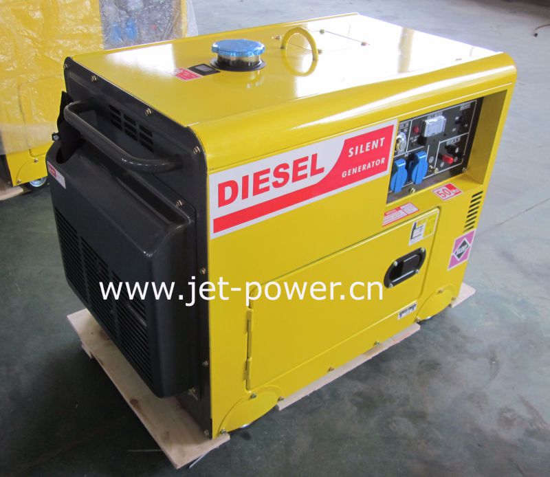 Portable 5kw/5kVA Silent Welder Diesel Generator