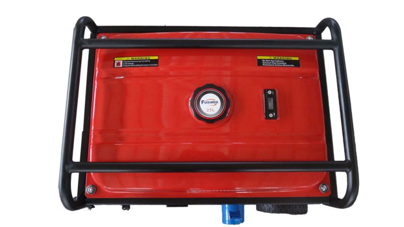 Fusinda 7kw Electric Gasoline Generator Set with Handle and Non Flat Wheels