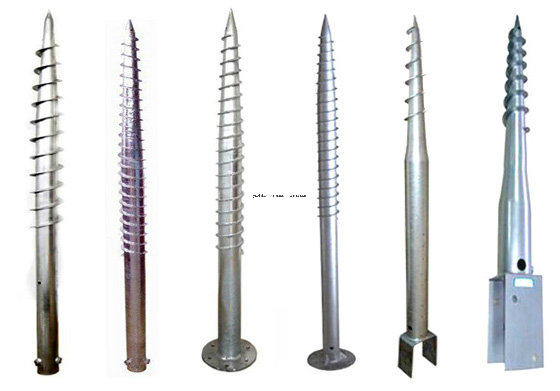 HDP Ground Screw, Steel Ground Screw Pole Anchor