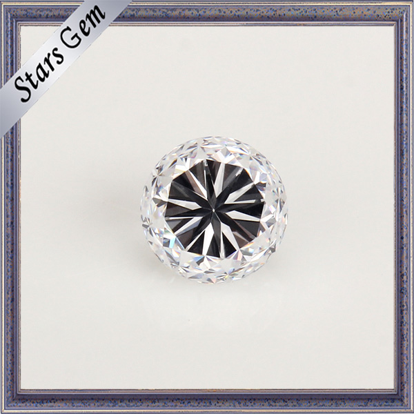 Wuzhou Manufacturer Round Star Cut 40% Heavy Weight Cubic Zirconia