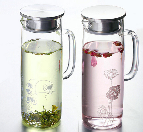 Eco-Friendly Glass Water Pot, Glass Water Kettle, Glass Water Bottle Water Jug