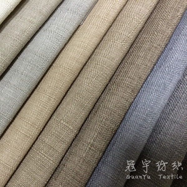 Compound Linen Fabric with Brushed Backing for Sofa